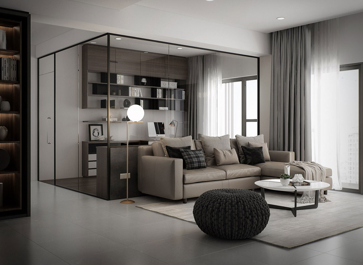 Thiết kế nội thất căn hộ Green Valley diện tích 103m2