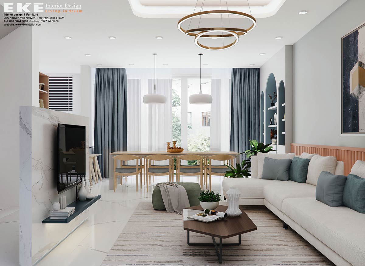 Thiết kế nội thất nhà phố quận Bình Thạnh