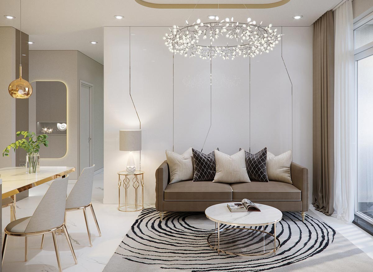 Thiết kế nội thất căn hộ Sunrise Cityview 74m2