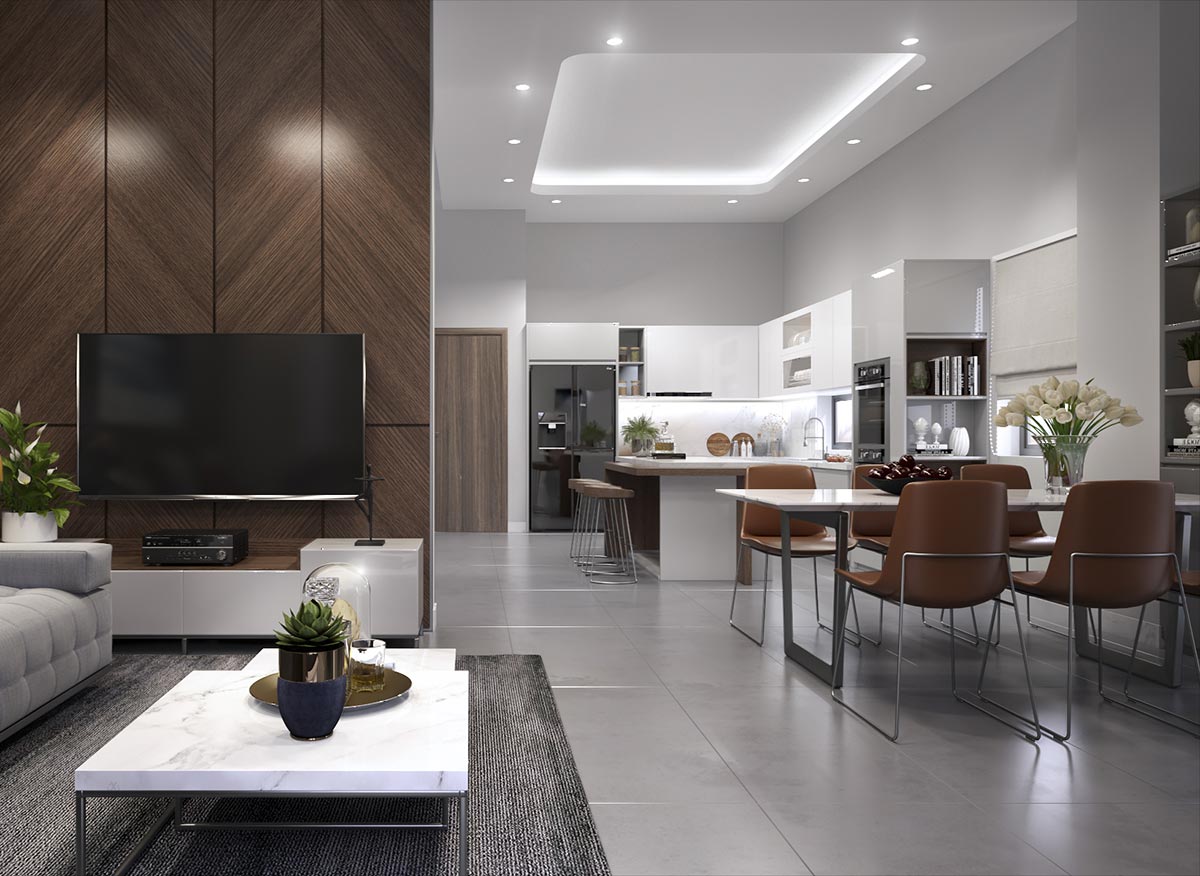 Thiết kế nội thất nhà phố tỉnh Đồng Nai