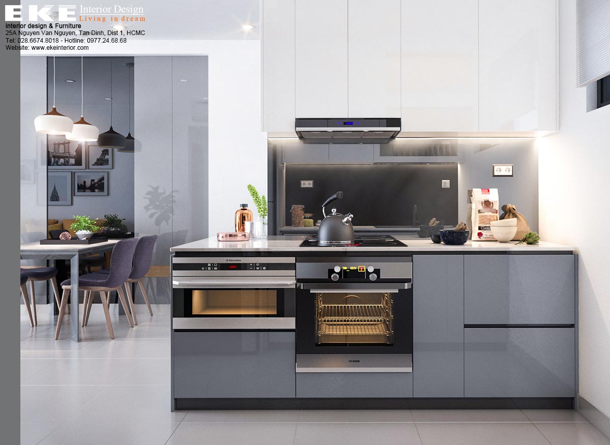 Thiết kế nội thất căn hộ The Sun Avenue 89m2