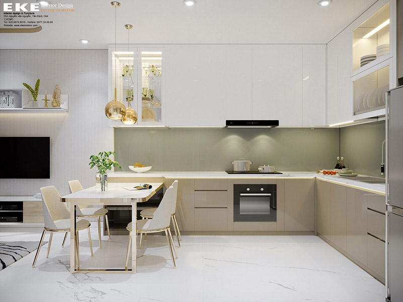 Tủ bếp Acrylic tủ bếp acrylic bền