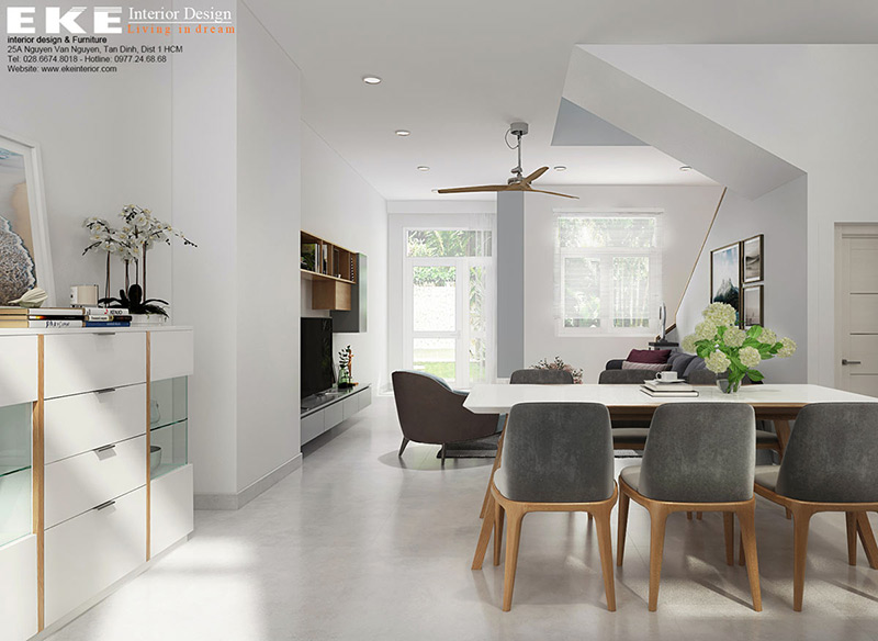 Ý tưởng thiết kế các phòng trong biệt thự phong cách tối giản