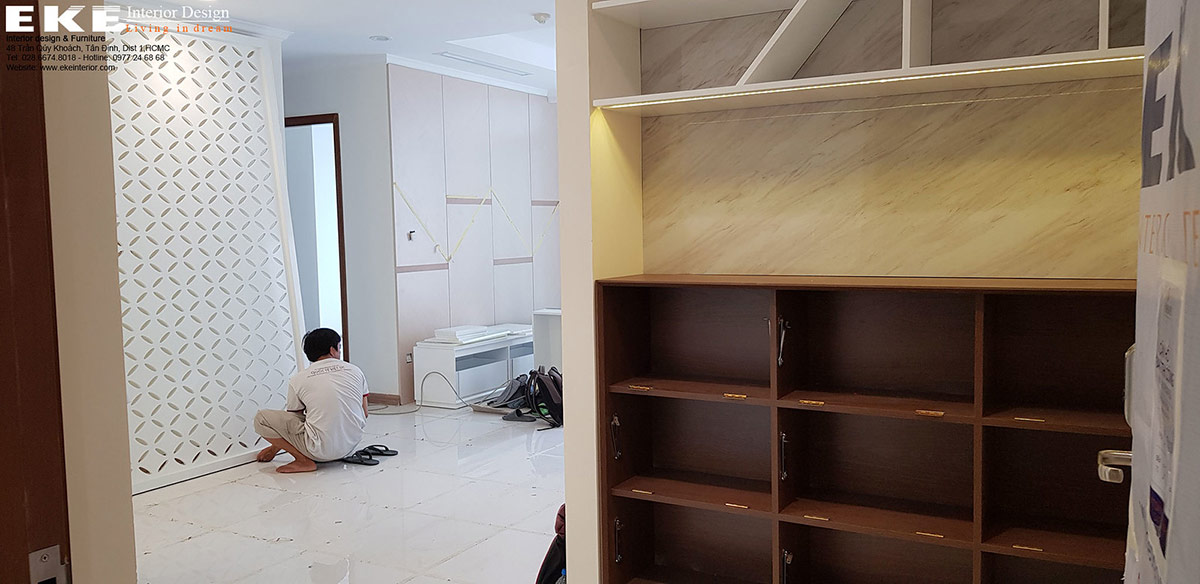 Thi công hoàn thiện nội thất căn hộ Vinhomes Central Park 70m2