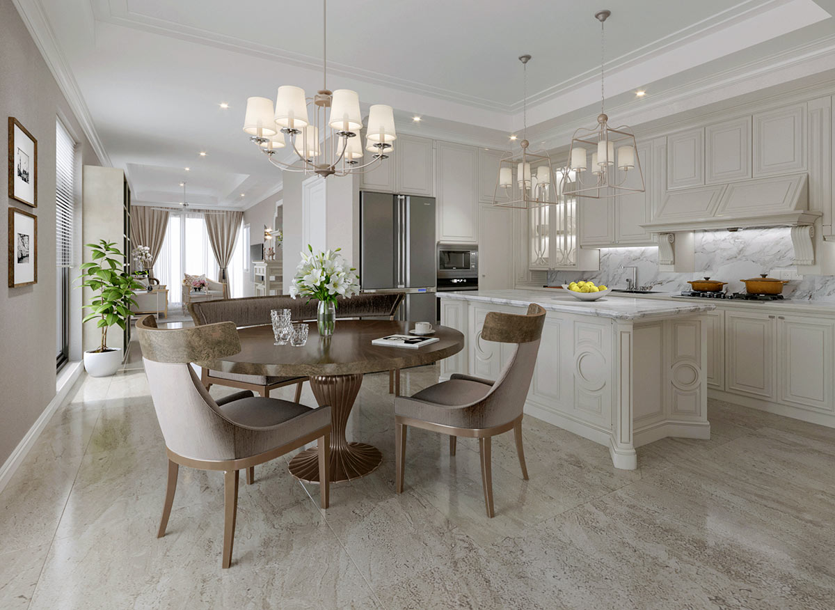 Căn hộ Waterina Suites phong cách Tân Cổ Điển