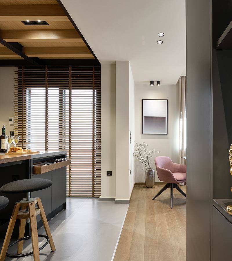 Thiết kế bếp nội thất chung cư duplex