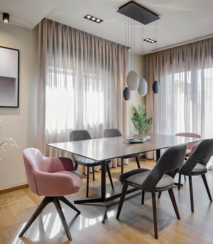Nội thất phòng ăn căn hộ chung cư Duplex